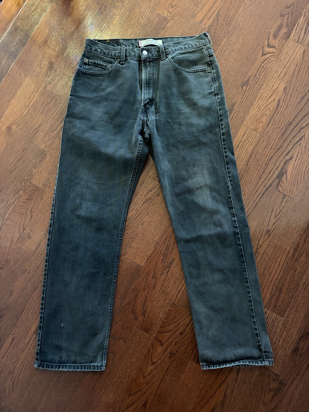 Levi's Slim Straight Black Washed Jeans
